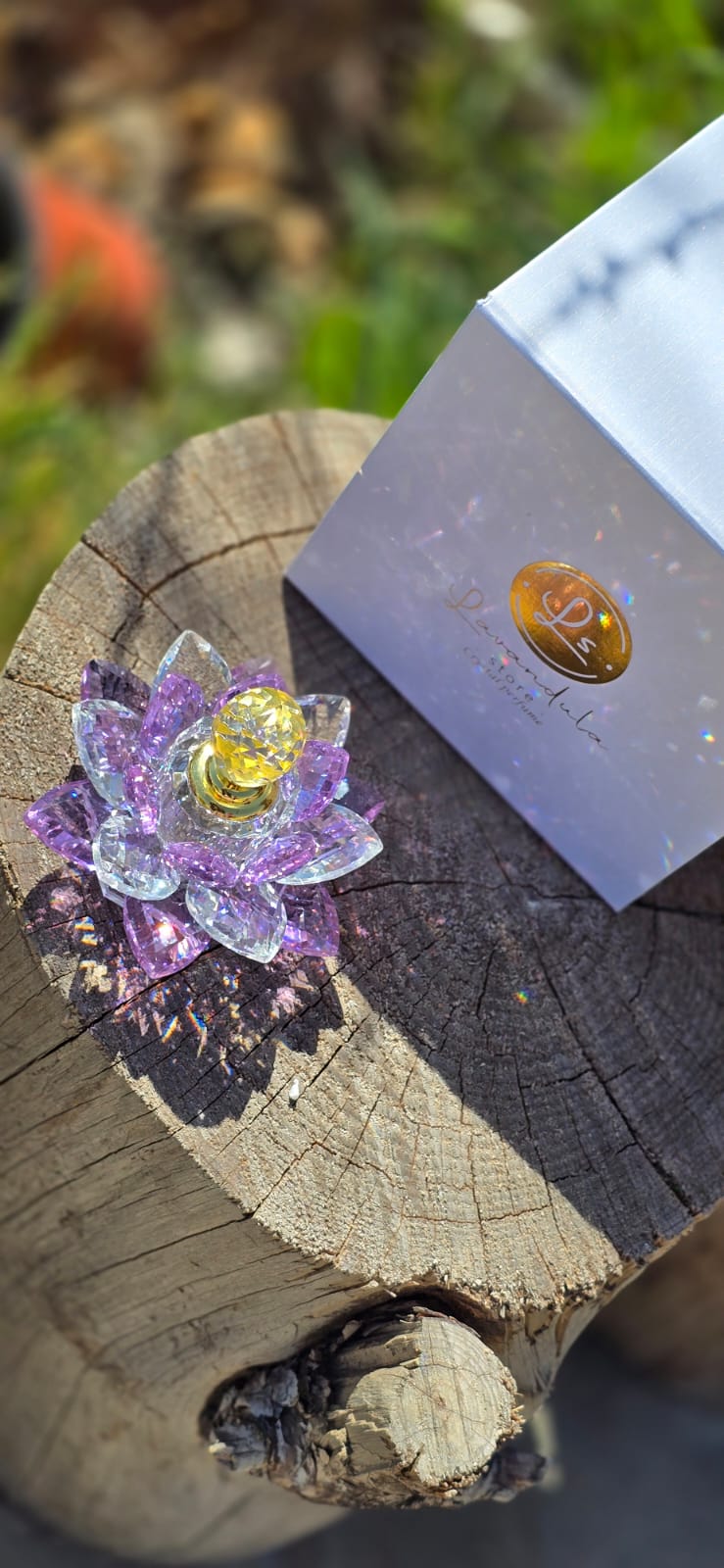 Lotus crystal flowers with (Dawn) parfum from lavandulastore